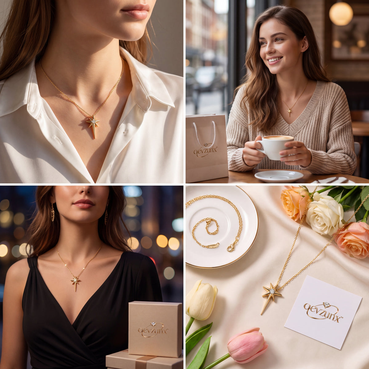 𝒒𝒆𝒗𝒛𝒖𝒏𝒙™ Stellar Echo Necklace — view 2