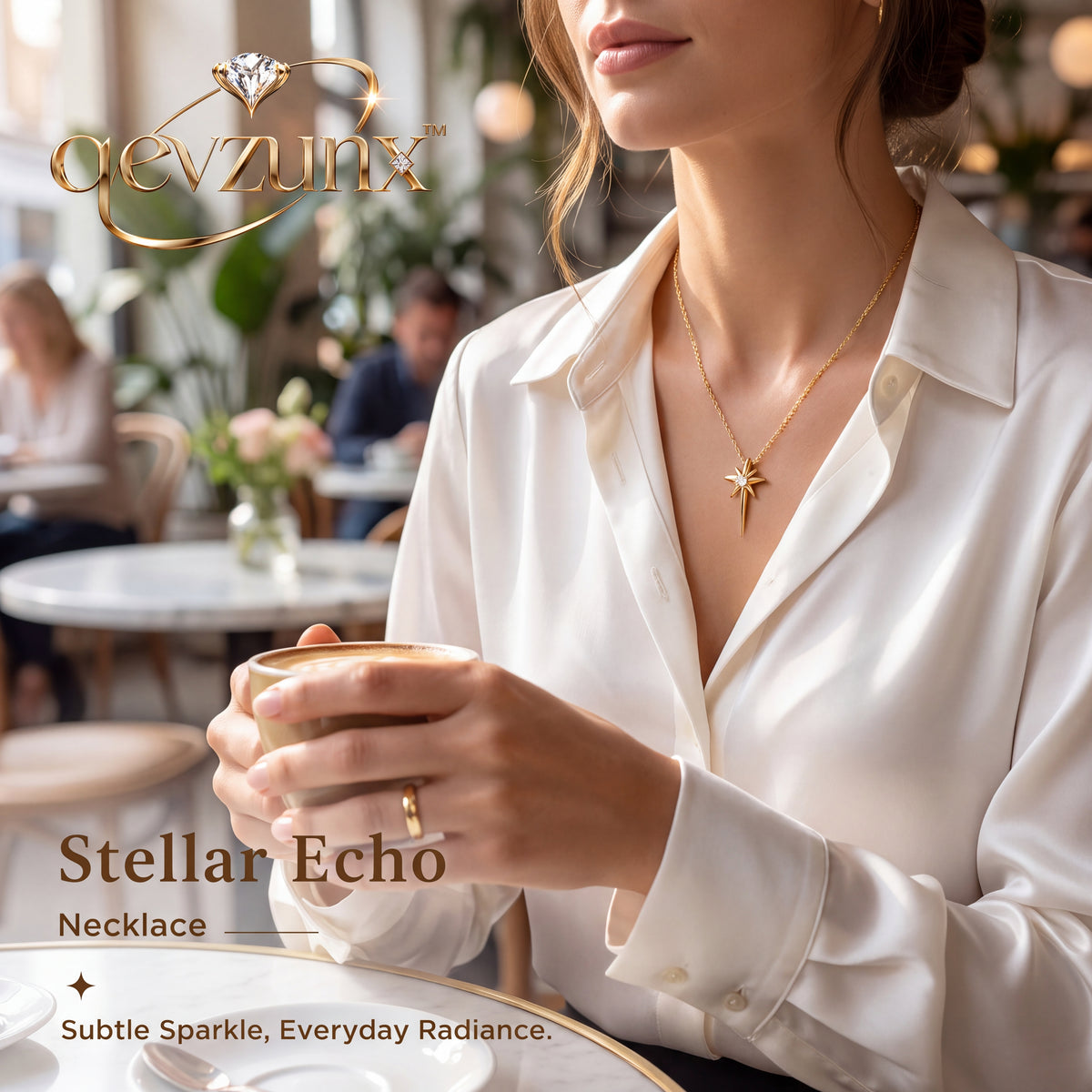 𝒒𝒆𝒗𝒛𝒖𝒏𝒙™ Stellar Echo Necklace — view 3