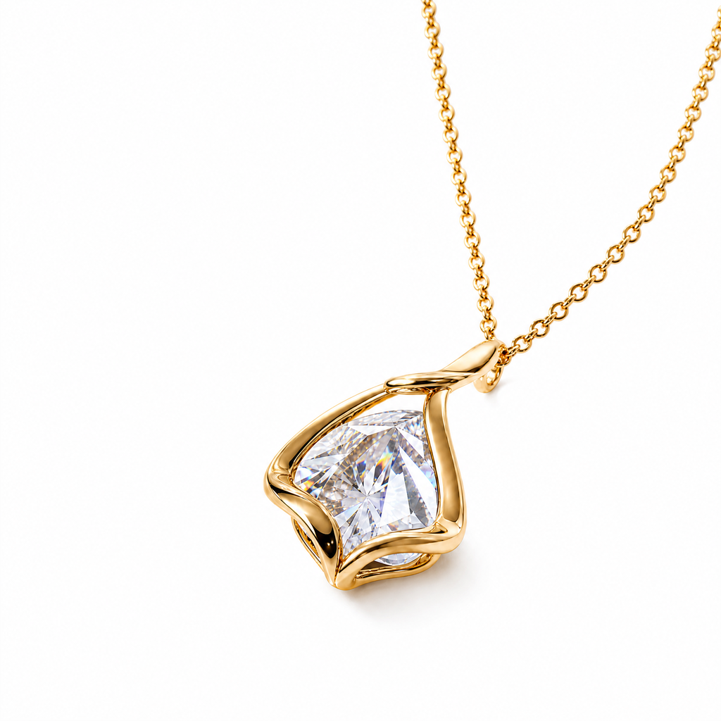 𝒒𝒆𝒗𝒛𝒖𝒏𝒙™ Aurora Float Pendant Necklace — view 5