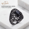 𝒒𝒆𝒗𝒛𝒖𝒏𝒙™ Noir Baroque Filigree Ring — view 4