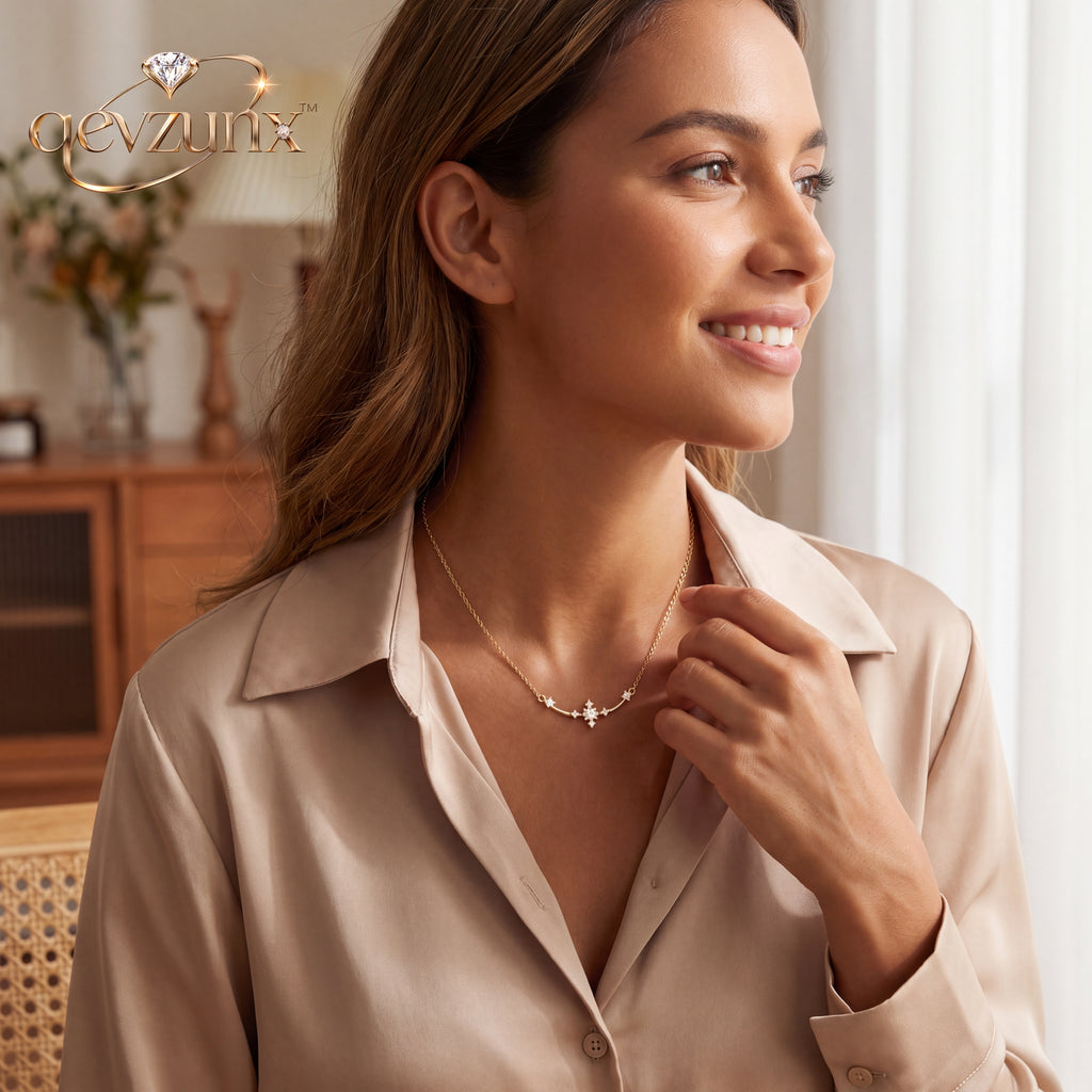 𝒒𝒆𝒗𝒛𝒖𝒏𝒙™ Luminary Arc Necklace — view 3