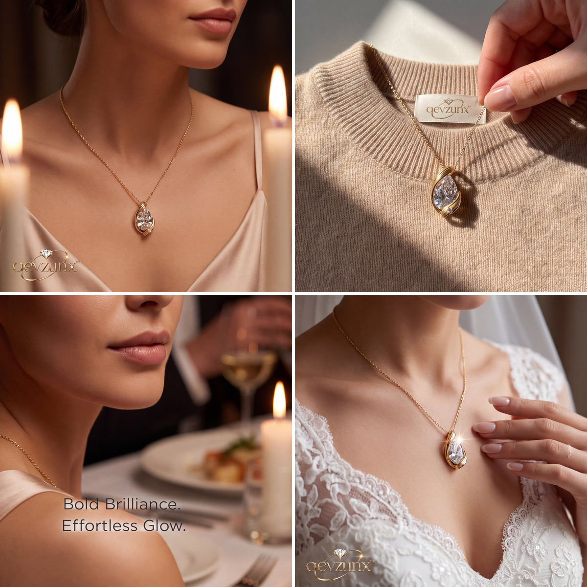 𝒒𝒆𝒗𝒛𝒖𝒏𝒙™ Lumière Float Necklace — view 2