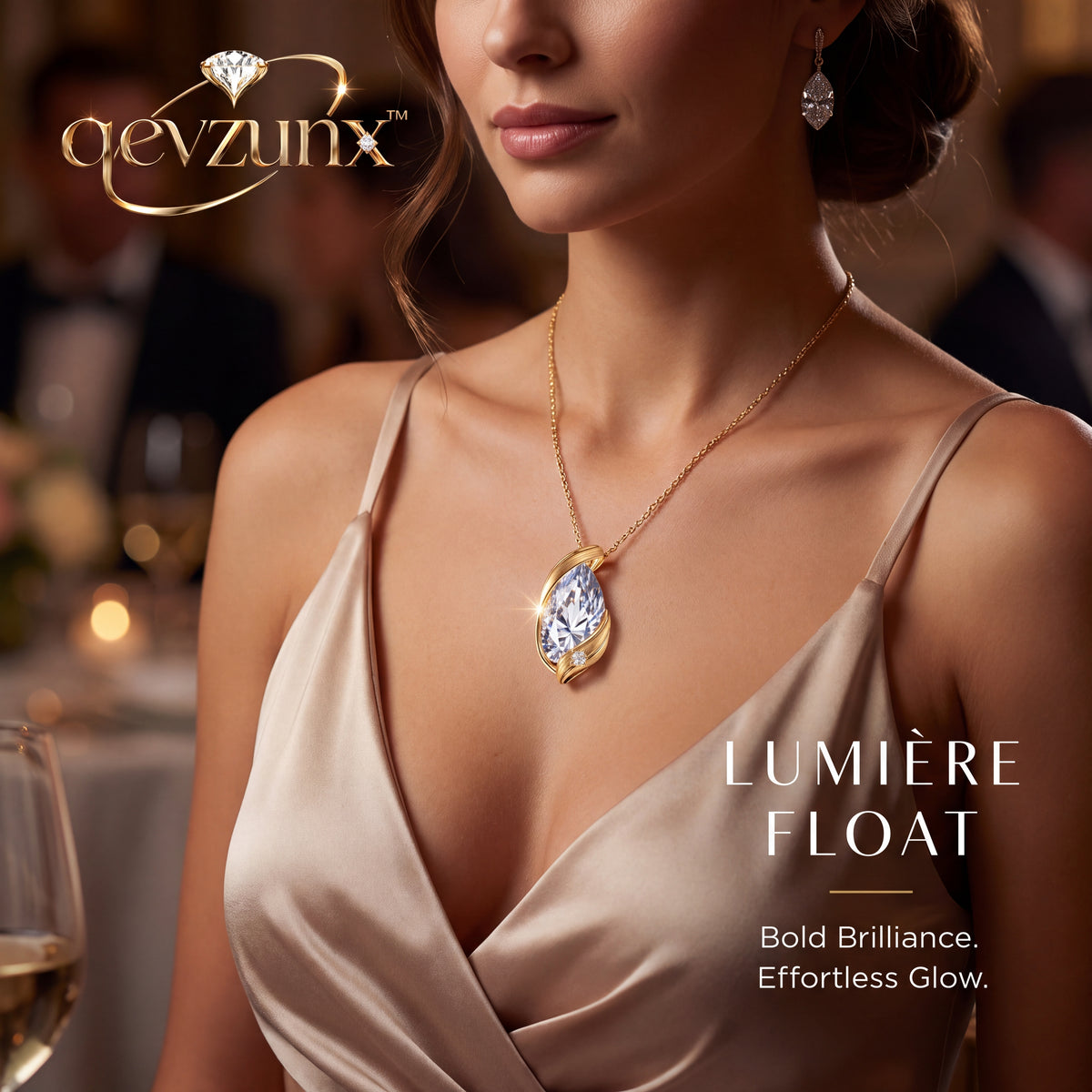 𝒒𝒆𝒗𝒛𝒖𝒏𝒙™ Lumière Float Necklace — view 3