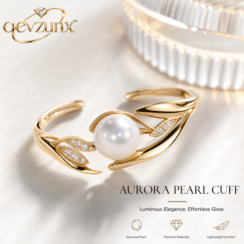 𝒒𝒆𝒗𝒛𝒖𝒏𝒙™ Aurora Pearl Cuff Ring — view 1