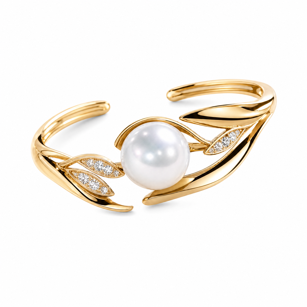 𝒒𝒆𝒗𝒛𝒖𝒏𝒙™ Aurora Pearl Cuff Ring — view 5